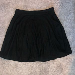 Black suede LF skirt